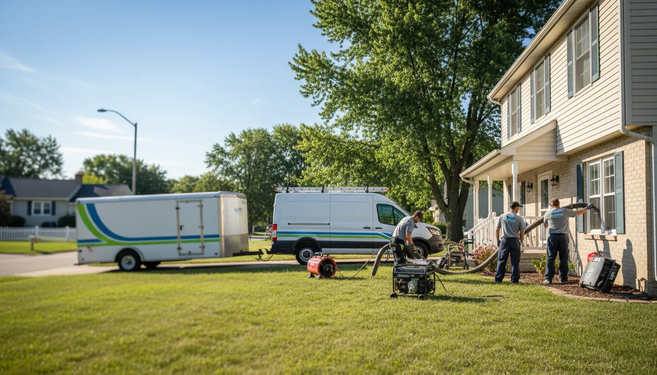 Flooded Basement Restoration And Cleanup With Repair in Janesville, IA near me